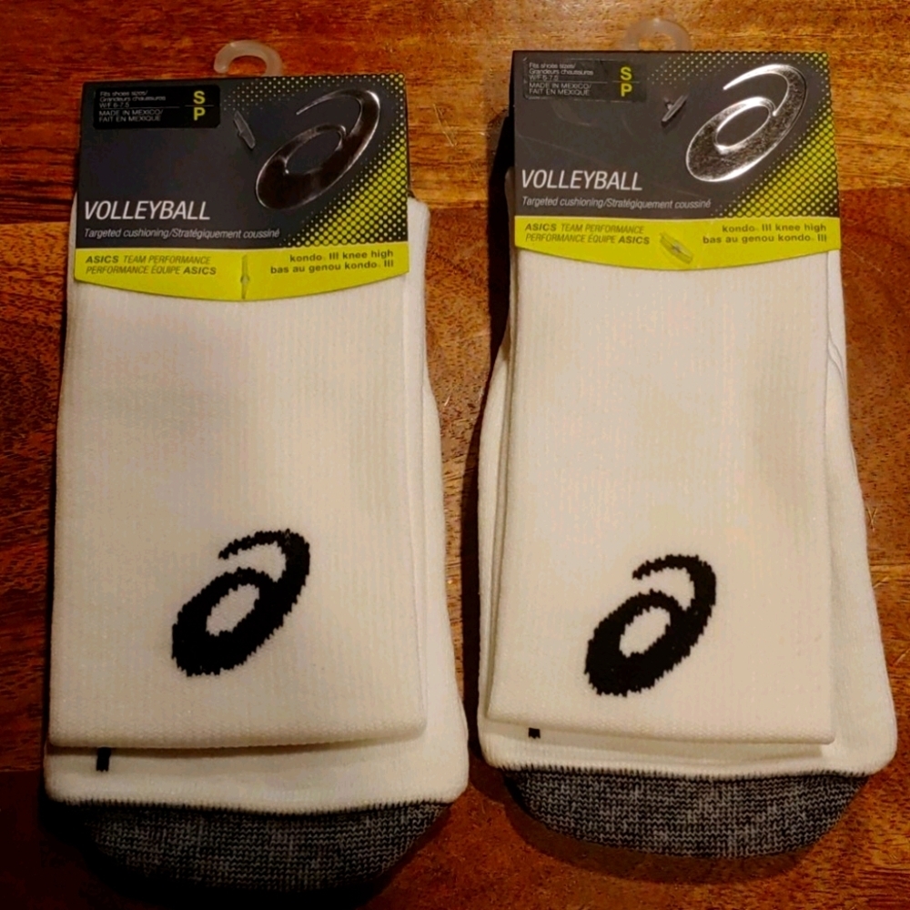 NWT Set of 2 Asic Volleyball Socks